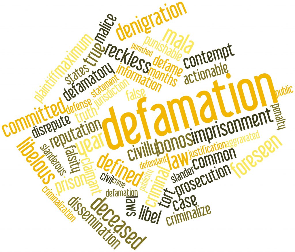 Suit for damages for Criminal defamation